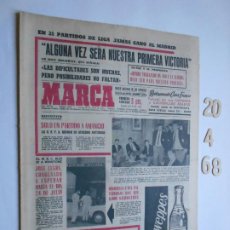 Coleccionismo deportivo: PERIODICO MARCA 20 ABRIL 1968 LOPEZ RODRIGUEZ NUEVO LIDER DE LA BICICLETA