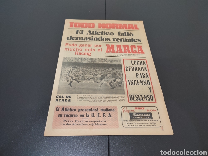 Sammelleidenschaft Sport: 15/04/1974. AT MADRID BILBAO SANTANDER R.MADRID ELCHE CASTELL&Oacute;N RESTO JORNADA LIGA