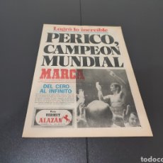 Coleccionismo deportivo: 22/09/1974. PERICO FERNÁNDEZ CAMPEÓN MUNDIAL BOXEO