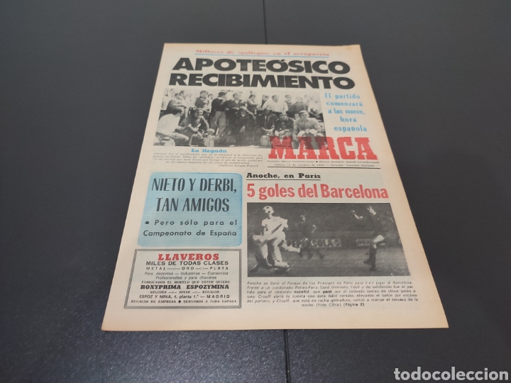 Coleccionismo deportivo: 10/10/1974. REIMS FC BARCELONA PEREIRA