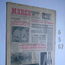 Coleccionismo deportivo: PERIODICO MARCA 6 DE MAYO DEL 1967 ESPAÑA PERDIÓ CON YOGOSLAVIA 1-0