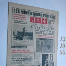 Coleccionismo deportivo: PERIODICO MARCA 27 DE OCTUBRE DEL 1966 2-0 EL PEÑAROL SUPERO AL MADRID