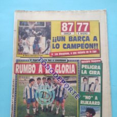 Coleccionismo deportivo: DIARIO SPORT 1988 EXTRA PREVIO VUELTA FINAL UEFA 87/88 RCD ESPANYOL BAYER LEVERKUSSEN ESPAÑOL
