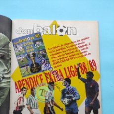 Coleccionismo deportivo: REVISTA DON BALON Nº 682 APENDICE EXTRA LIGA 88/89 DON BALON GUIA LIGA 1988/1989 POSTER HUGO SANCHEZ. Lote 362247930