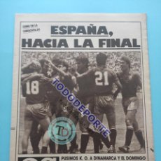 Coleccionismo deportivo: DIARIO AS 1986 ESPAÑA 5-1 DINAMARCA - MUNDIAL MEXICO 86 QUERETARO BUTRAGUEÑO 1986 WORLD CUP. Lote 362966320