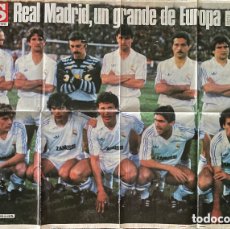 Coleccionismo deportivo: PÓSTER REAL MADRID - UEFA 1984-85. Lote 363147315