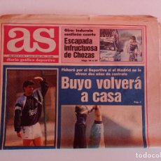 Coleccionismo deportivo: DIARIO AS Nº 8205 JUEVES, 27 MAYO 1993 BUYO, VOLVERÁ A CASA. Lote 363207620