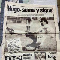 Coleccionismo deportivo: AS (18-12-1986) LOGROÑES 2-0 CELTA RUBEN SOSA CAMPEON REAL MADRID 1-0 MURCIA GIJON 2-1 ATLETICO. Lote 363208240