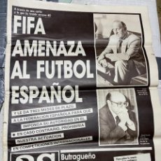 Coleccionismo deportivo: AS (19-12-1986) FIFA RUBEN SOSA ATLETICO MADRID REAL MADRID ARTURO TUZON. Lote 363208325