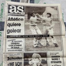 Coleccionismo deportivo: AS (21-12-1986) ATLETICO MADRID RACING SANTANDER SCHUSTER RUBEN SOSA SAÑUDO ALVARO RAMON SEVILLA. Lote 363208605