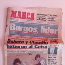 Coleccionismo deportivo: MARCA LUNES 7 SEPTIEMBRE 1992. DERBY PARA EL DEPORTIVO: BEBETO Y CLAUDIO BATIERON AL CELTA. Lote 363208745