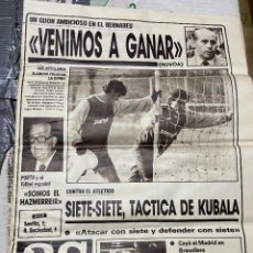 Coleccionismo deportivo: AS (28-12-1986) REAL MADRID SPORTING GIJON OVEJERO MURCIA ATLETICO BUTRAGUEÑO EDUARDO CATURLA PORTA. Lote 363209715