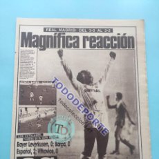 Coleccionismo deportivo: DIARIO AS MADRID BAYERN MUNICH COPA EUROPA 87/88 UEFA 1987/1988 RCD ESPANYOL VITKOVICE REAL ZARAGOZA