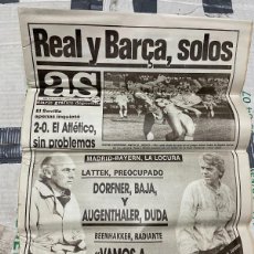 Coleccionismo deportivo: AS (20-4-1987) ATLETICO MADRID 2-0 SEVILLA JORNADA LIGA REAL MADRID BAYERN MUNCHEN ZARAGOZA AJAX. Lote 364247511