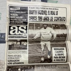 Coleccionismo deportivo: AS (2-5-1987) MARTIN VAZQUEZ ATLETICO MADRID GRANITAS KAUNAS JESUS GIL JUAN LOZANO BALLESTEROS. Lote 364257931