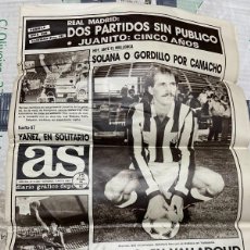 Coleccionismo deportivo: AS (3-5-1987) MARTIN VAZQUEZ REAL MADRID MALLORCA ALEMAO ATLETICO LANAO ALEXIS EUSEBIO USA. Lote 364258661