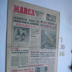 Coleccionismo deportivo: PERIODICO MARCA OCTUBRE DE 1966 CAMARTIN BANCO DE PRUEBAS DEL ZARAGOZA. Lote 365268981
