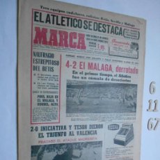 Coleccionismo deportivo: PERIODICO MARCA 6 DE NOVIEMBRE DE 1967 ELATLETICO SE DESTACA. Lote 365273031