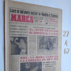 Coleccionismo deportivo: PERIODICO MARCA 27 DE ABRIL DE 1967 INICIO DE LA VUELTA A ESPAÑA. Lote 365279366