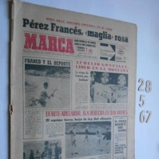 Coleccionismo deportivo: PERIODICO MARCA 28 DE MAYO DE 1967 FRANCO Y EL DEPORTE