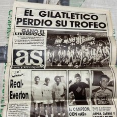 Coleccionismo deportivo: AS (24-8-1987) VILLA MADRID ATLETICO MADRID 0-1 LIVERPOOL REAL MADRID EVERTON XEREZ BETIS HONEYGHAN. Lote 365821181