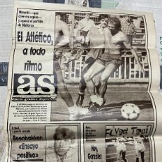 Coleccionismo deportivo: AS (3-9-1987) ATLETICO MADRID TENDILLO MENOTTI ARROYO VALENCIA JORNADA LIGA. Lote 365822941