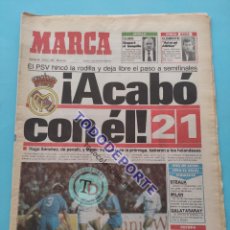 Coleccionismo deportivo: DIARIO MARCA 1989 REAL MADRID PSV EINDOVHEN COPA DE EUROPA 88/89 - BARÇA RECOPA AARHUS. Lote 365977606