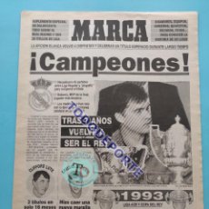Coleccionismo deportivo: SUPLEMENTO MARCA 1993 EXTRA REAL MADRID CAMPEON LIGA BASKET 92/93 ROMAY SABONIS LUYK BALONCESTO. Lote 365980751