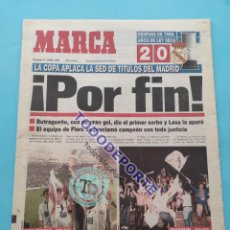 Coleccionismo deportivo: DIARIO MARCA REAL MADRID CAMPEON COPA DEL REY 92/93 ZARAGOZA 1992/1993 FLORO CIBELES. Lote 365981996