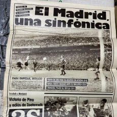 Coleccionismo deportivo: AS (26-10-1987)REAL MADRID 4-0 VALENCIA REAL SOCIEDAD 0-0 ATLETICO SOUSONOVA SILIVAS ASES DE LA LIGA. Lote 366091536