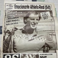 Coleccionismo deportivo: AS (1-11-1987) BILBAO REAL MADRID NELSON PIQUET CAMPEON F1 MARCOS ATLETICO VALLADOLID FERNANDO GOMES. Lote 366093511