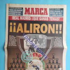 Coleccionismo deportivo: DIARIO MARCA SUPLEMENTO ESPECIAL REAL MADRID CAMPEON DE LIGA 94-95 POSTER ALIRON 1994/1995. Lote 366093971