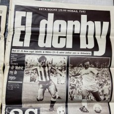 Coleccionismo deportivo: AS (7-11-1987) JULIUS ERVING DERBY REAL MADRID ATLETICO BEENHAKKER JESUS GIL OPORTO. Lote 366095511