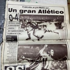 Coleccionismo deportivo: AS(8-11-1987)JULIUS ERVING DERBY REAL MADRID 0-4 ATLETICO MADRID GOLEADA ARTECHE MALAGA LARRY HOLMES. Lote 366096216