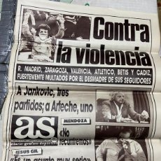 Coleccionismo deportivo: AS (12-11-1987) ULTRAS VIOLENCIA CALGARY SERGIO CASAL COPA SEVILLA WALLACE MARADONA LORENZO GRANADA. Lote 366099211