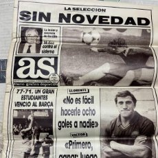 Coleccionismo deportivo: AS (15-11-1987) ESPAÑA VICTOR SERGIO CASAL MIGUEL MUÑOZ SPORTING VIGO REAL SOCIEDAD MARADONA GRANADA. Lote 366109361