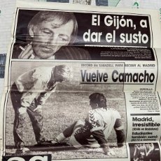 Coleccionismo deportivo: AS (22-11-1987) MENOTTI ATLETICO MADRID GIJON CAMACHO EVANGELISTA JANKOVIC ELIAS SCOTTA SEVILLA. Lote 366111616
