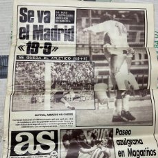 Coleccionismo deportivo: AS (23-11-1987) ATLETICO MADRID 1-2 GIJON SABADELL 0-2 REAL MADRID LIDER JULIO CESAR CHAVEZ BOXEO. Lote 366111931