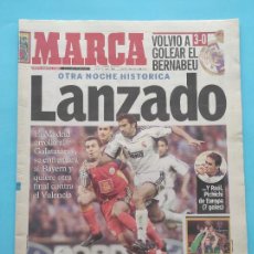 Coleccionismo deportivo: DIARIO MARCA 2001 CHAMPIONS LEAGUE 00/01 REAL MADRID GALATASARAY CUARTOS FINAL FIGO RAUL. Lote 366775091