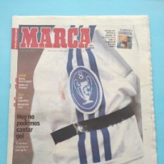 Coleccionismo deportivo: DIARIO MARCA 2001 CHAMPIONS LEAGUE 01/02 NOVENA REAL MADRID AS ROMA - ATENTADOS 11S USA. Lote 366775436