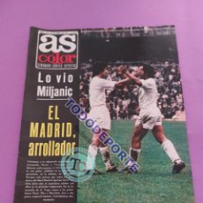 Coleccionismo deportivo: REVISTA AS COLOR Nº 153 POSTER FC BARCELONA 73/74 ALINEACION BARÇA CAMPEON LIGA 1973/1974 CRUYFF