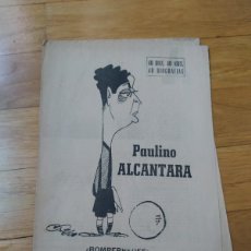 Coleccionismo deportivo: PAULINO ALCANTARA BARCELONA 40 DIAS 40 ASES 40 BIOGRAFIAS MARCA 1966