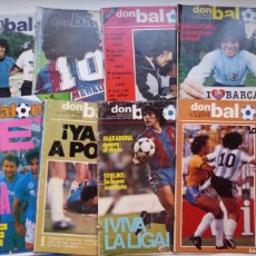 Coleccionismo deportivo: 9 REVISTAS DON BALON PORTADAS DE DIEGO ARMANDO MARADONA, AÑOS 1980 - VER FOTOS ADICIONALES