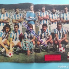 Coleccionismo deportivo: REVISTA AS COLOR Nº 282 POSTER CD MALAGA 1976/1977-QUEVEDO-PAVIC-LOPEZ UFARTE REAL SOCIEDAD 76/77