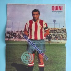 Coleccionismo deportivo: REVISTA AS COLOR Nº 287 POSTER QUINI SPORTING GIJON 1976/1977-AGUILAR-JENSEN-RUBEN CANO 76/77
