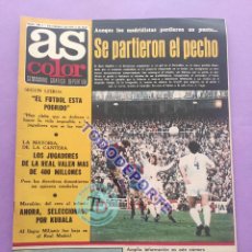 Coleccionismo deportivo: REVISTA AS COLOR Nº 298 POSTER RC CELTA DE VIGO 1976/1977 - REAL MADRID BARÇA LIGA 76/77