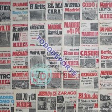 Coleccionismo deportivo: LOTE DIARIO MARCA ORGINAL 34 JORNADAS REAL MADRID CAMPEON LIGA 77/78 1977/1978 SANTILLANA STIELIKE