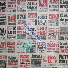 Coleccionismo deportivo: LOTE DIARIO MARCA ORGINAL 34 JORNADAS REAL MADRID CAMPEON LIGA 74/75 PIRRI NETZER CAMACHO 1974/1975. Lote 374229669