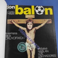 Coleccionismo deportivo: LOTE 10 REVISTA DON BALON Nº 71-72-73-74-75-76-77-78-79-80 TOMO ENCUADERNADO 1977. Lote 374964394