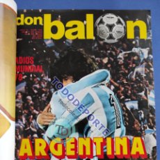 Coleccionismo deportivo: LOTE 10 REVISTA DON BALON 141-142-143-144-145-146-147-148-149-150 TOMO ENCUADERNADO ARGENTINA 1978. Lote 375102224